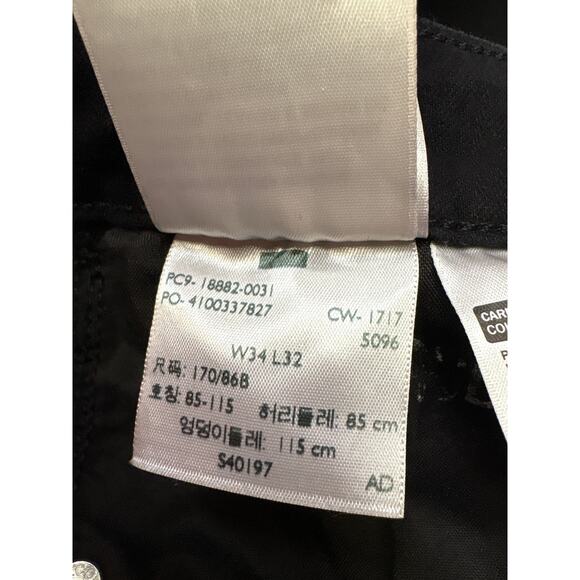 Levis 721 Jeans Womens 34 Black High Rise Skinny Tapered Stretch Goth Grunge - Picture 6 of 12